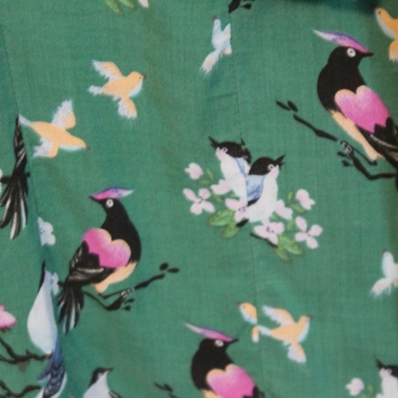 20 of 52 Conversations Anthro Bird Blouse H10772 - Picture 5 of 9